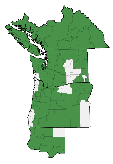 Map of where plant is found