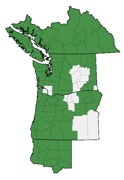 Map of where plant is found